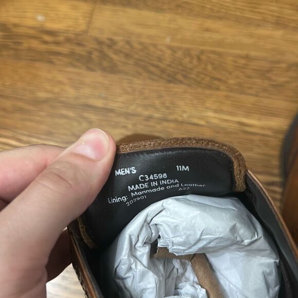 NWT Cole Haan ZerØGrand Mens Brown Leather Wingtip Oxford Dress Shoes Size 11 - Picture 7 of 7